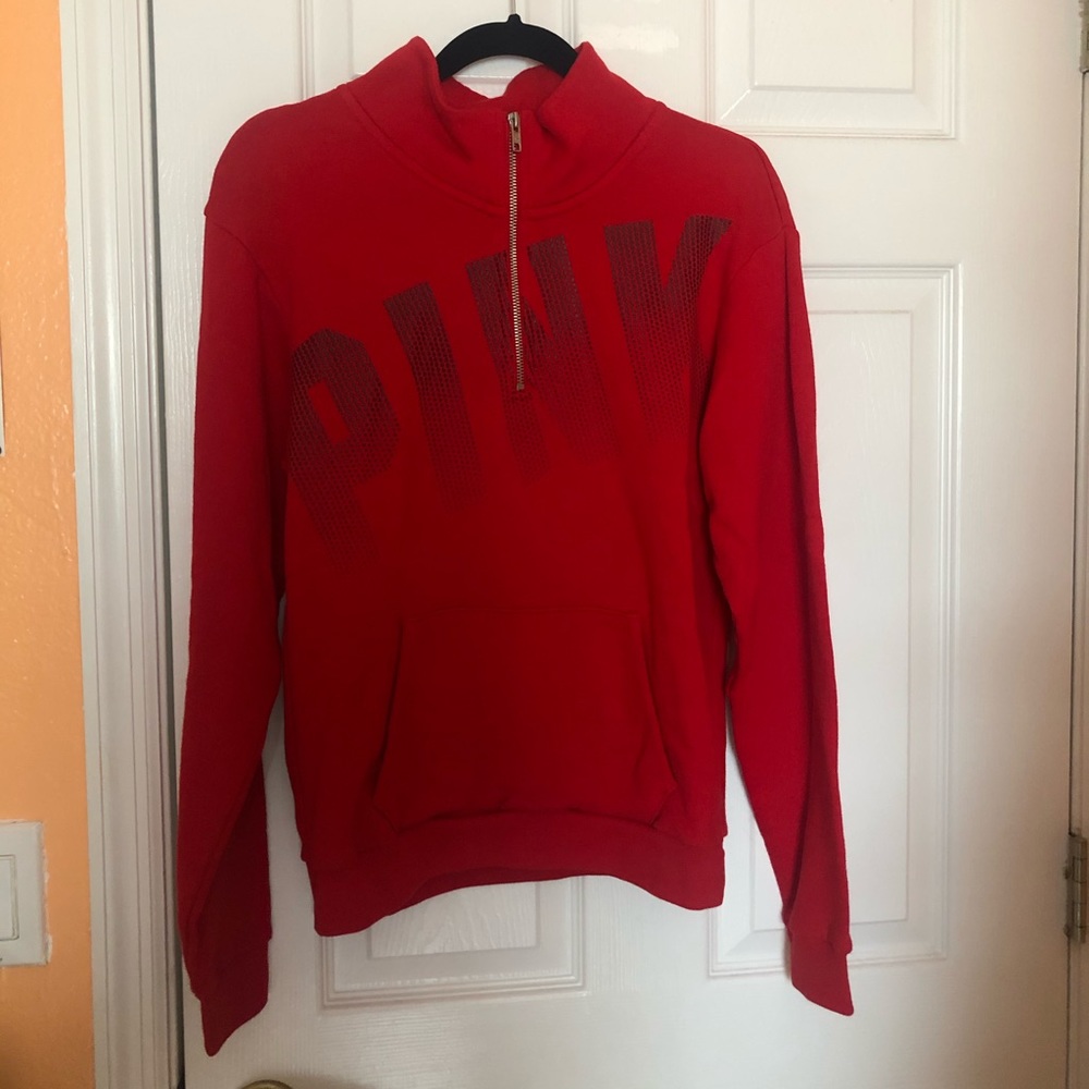 🧡PINK Quarter-Zip Sweater🧡